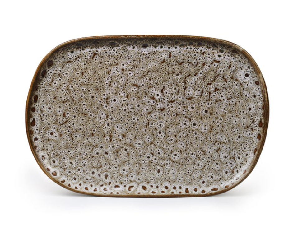 Oval Platter - White Ochre