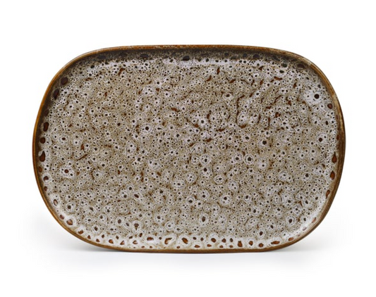 Oval Platter - White Ochre