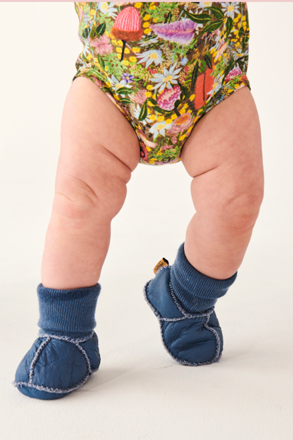 Blue Skies Baby Booties