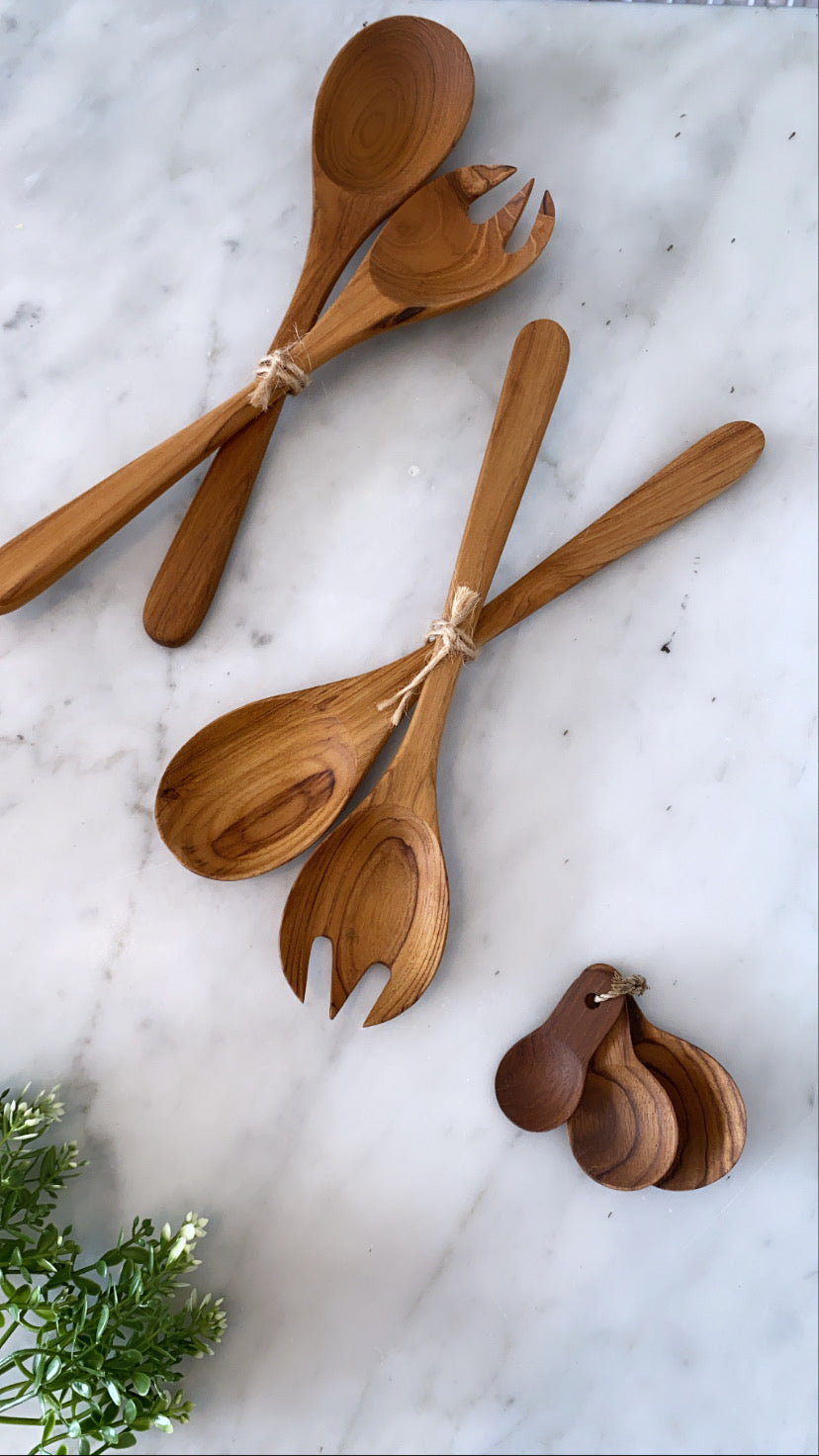 Zahra Teak Salad Servers