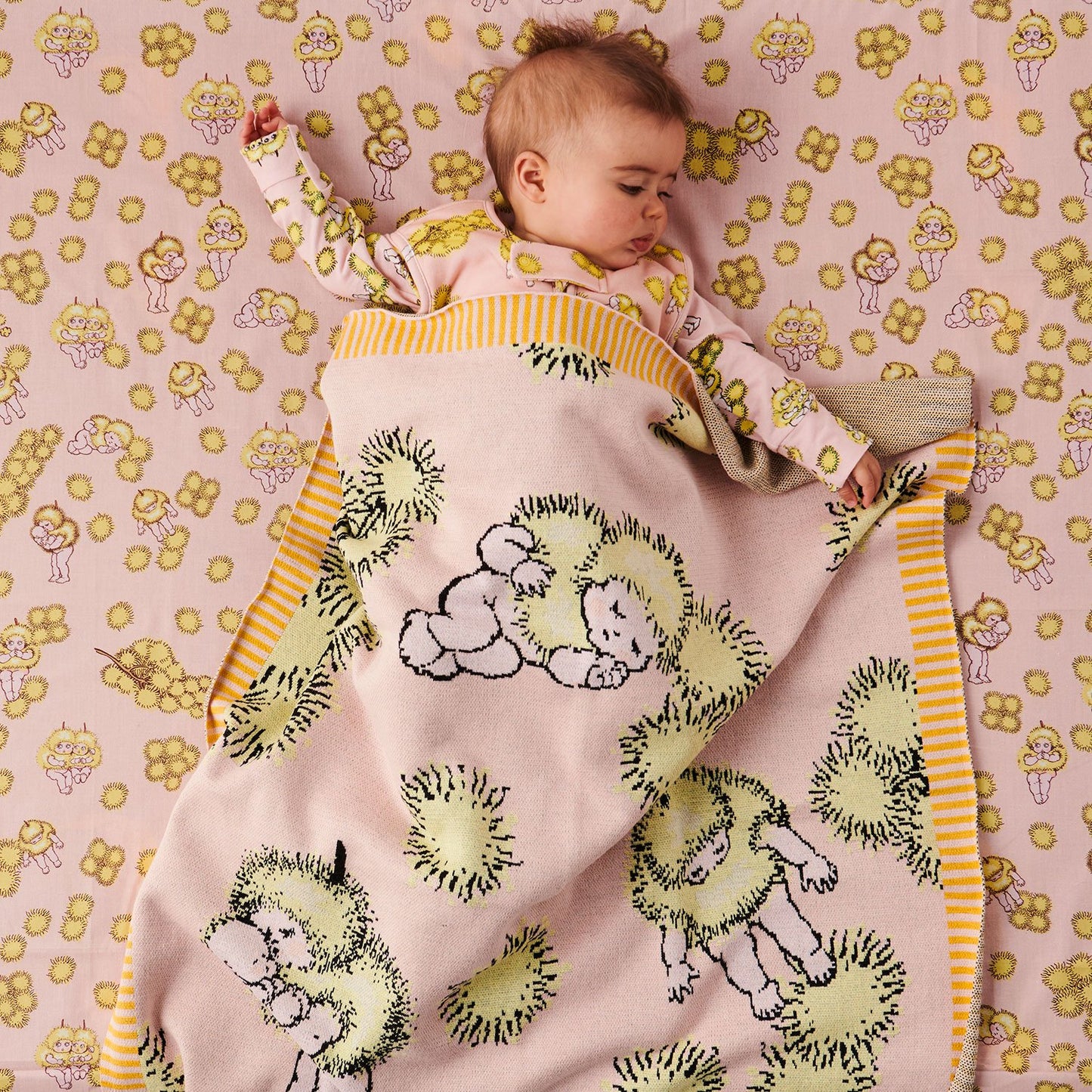 Baby Blanket - Wattle Dance Organic Cotton Knit