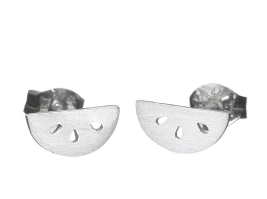 Watermelon Studs - Silver