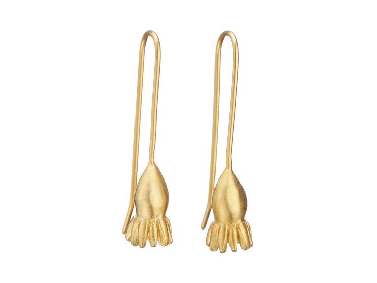 Wattle Drop Earrings - Gold