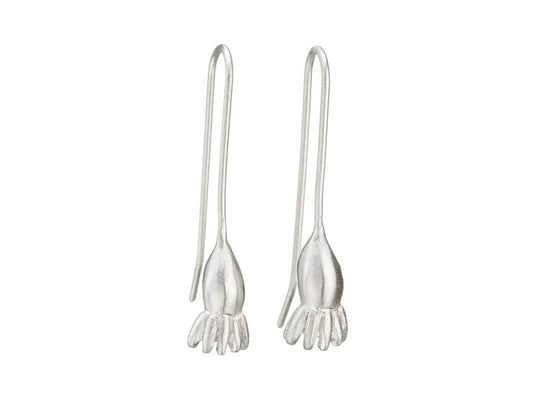 Wattle Drop Earrings - Silver