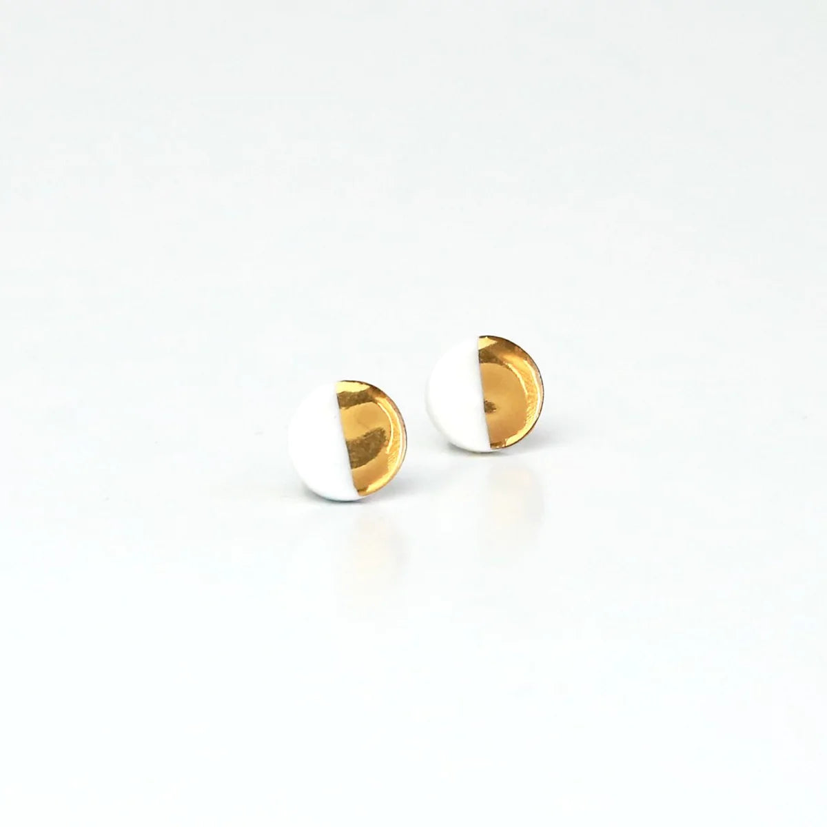 Single colour studs - gold dipped