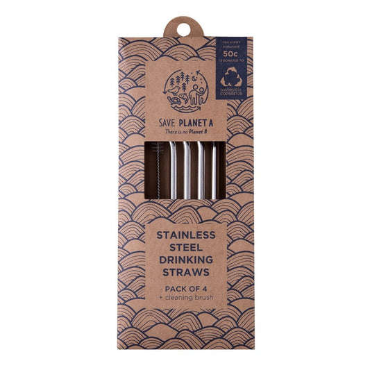 Regular Reusable Drinking Straws 4pk