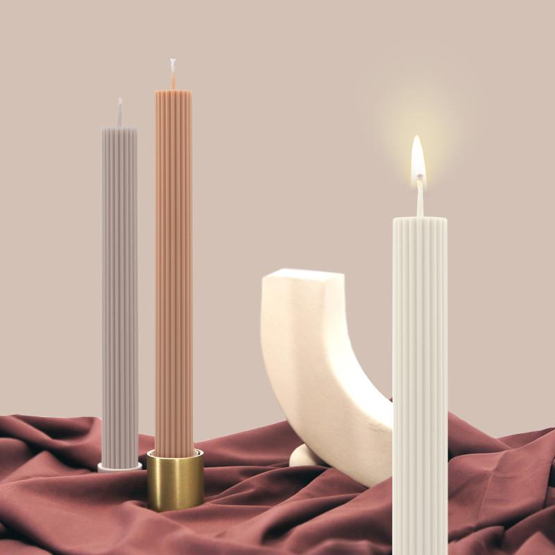 Column Pillar Candle -  White