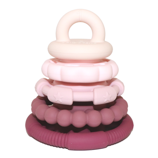 Dusty Pink Stacker Teething Toy