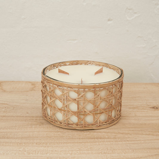 Large Rattan - Scented Candle (3 Fragrance Options)