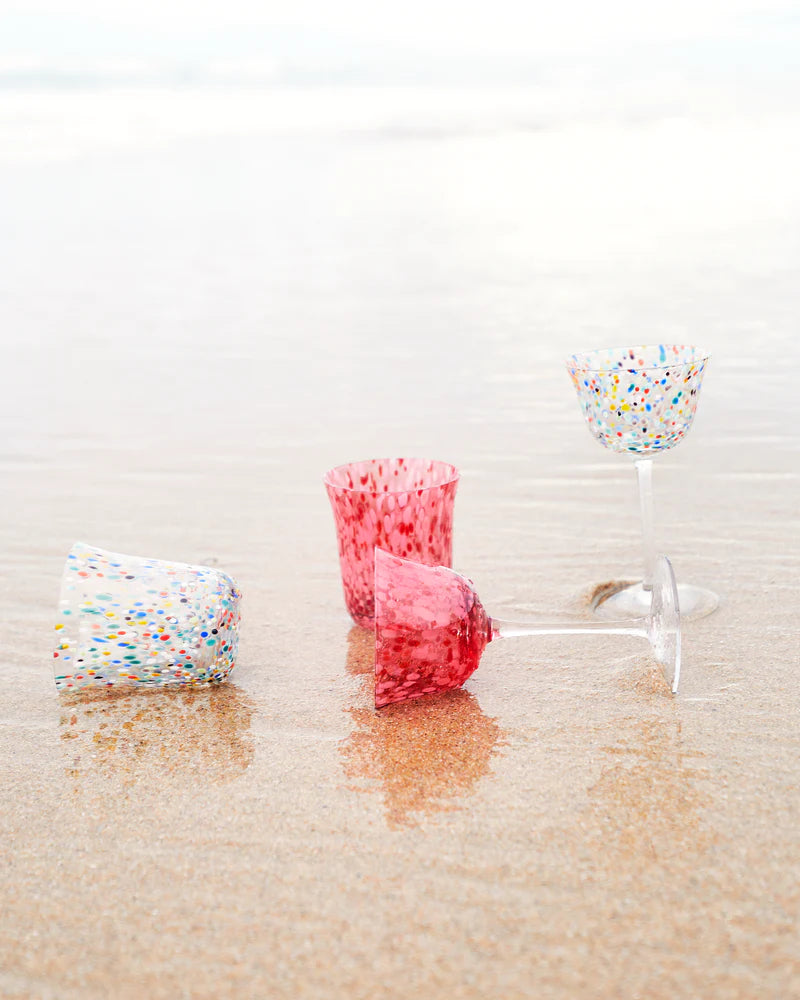 Party Speckle Coupe Glass 2P - Click and Collect item only