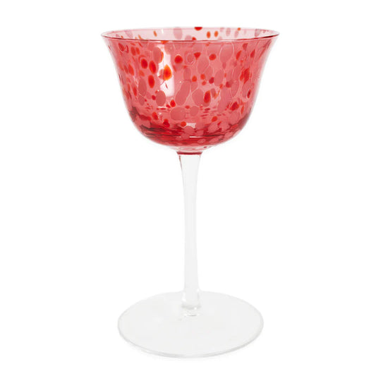 Sweetheart Speckle Coupe Glass 2P