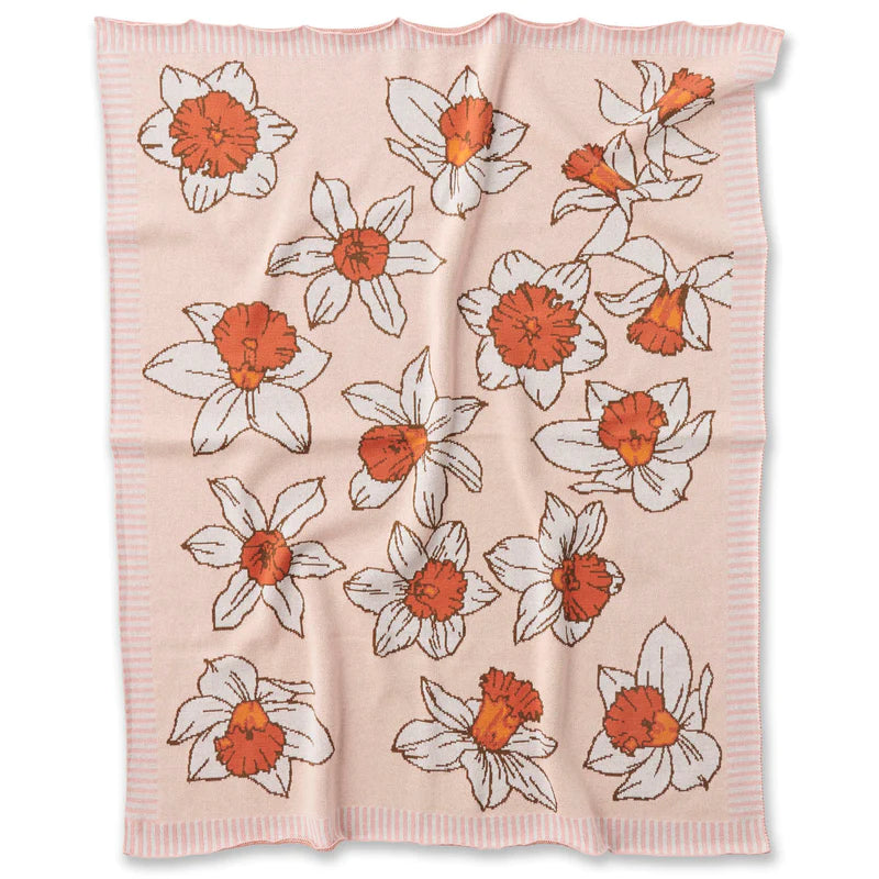 Jonquils Cotton Knitted Blanket