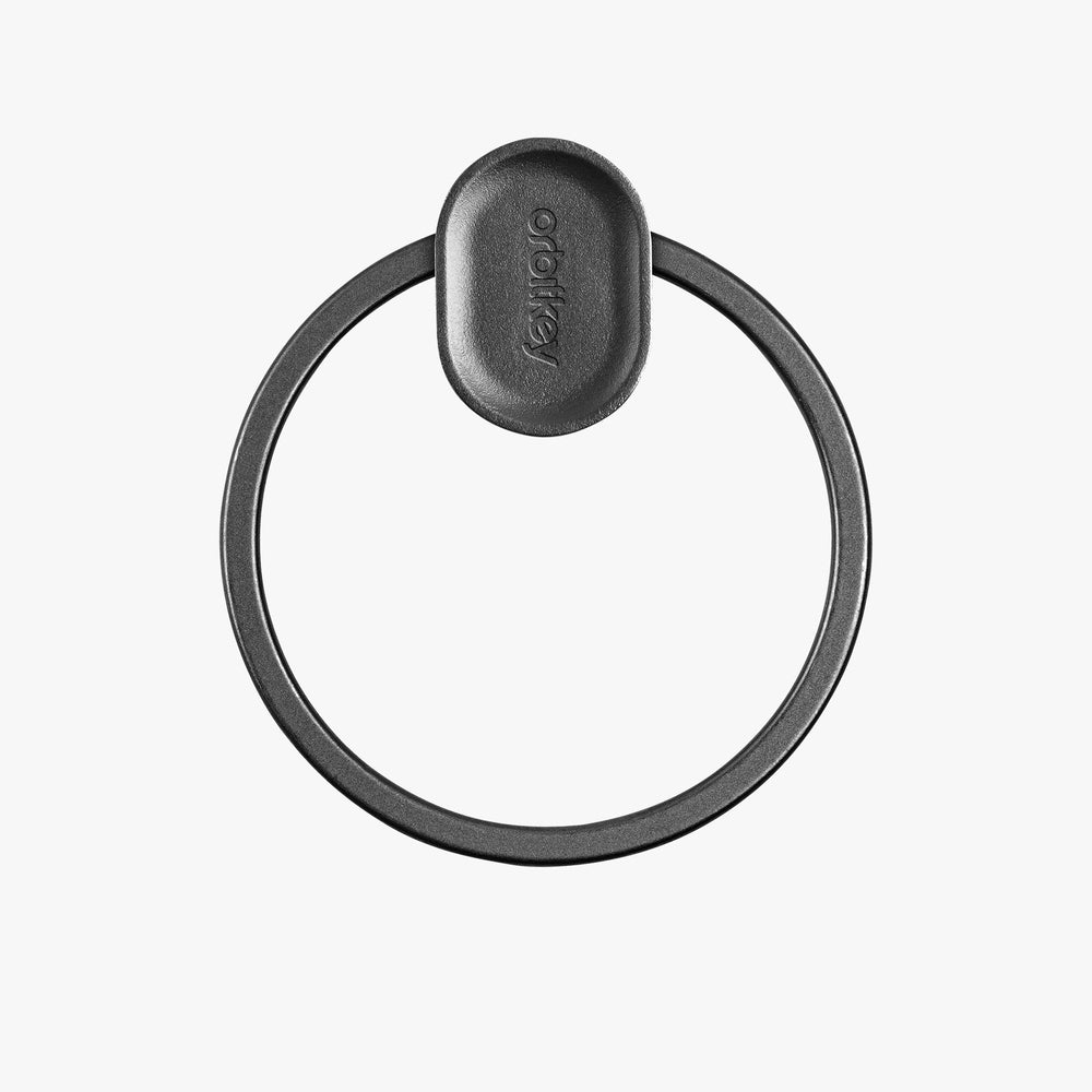 Key Ring Stacker Ring - Black