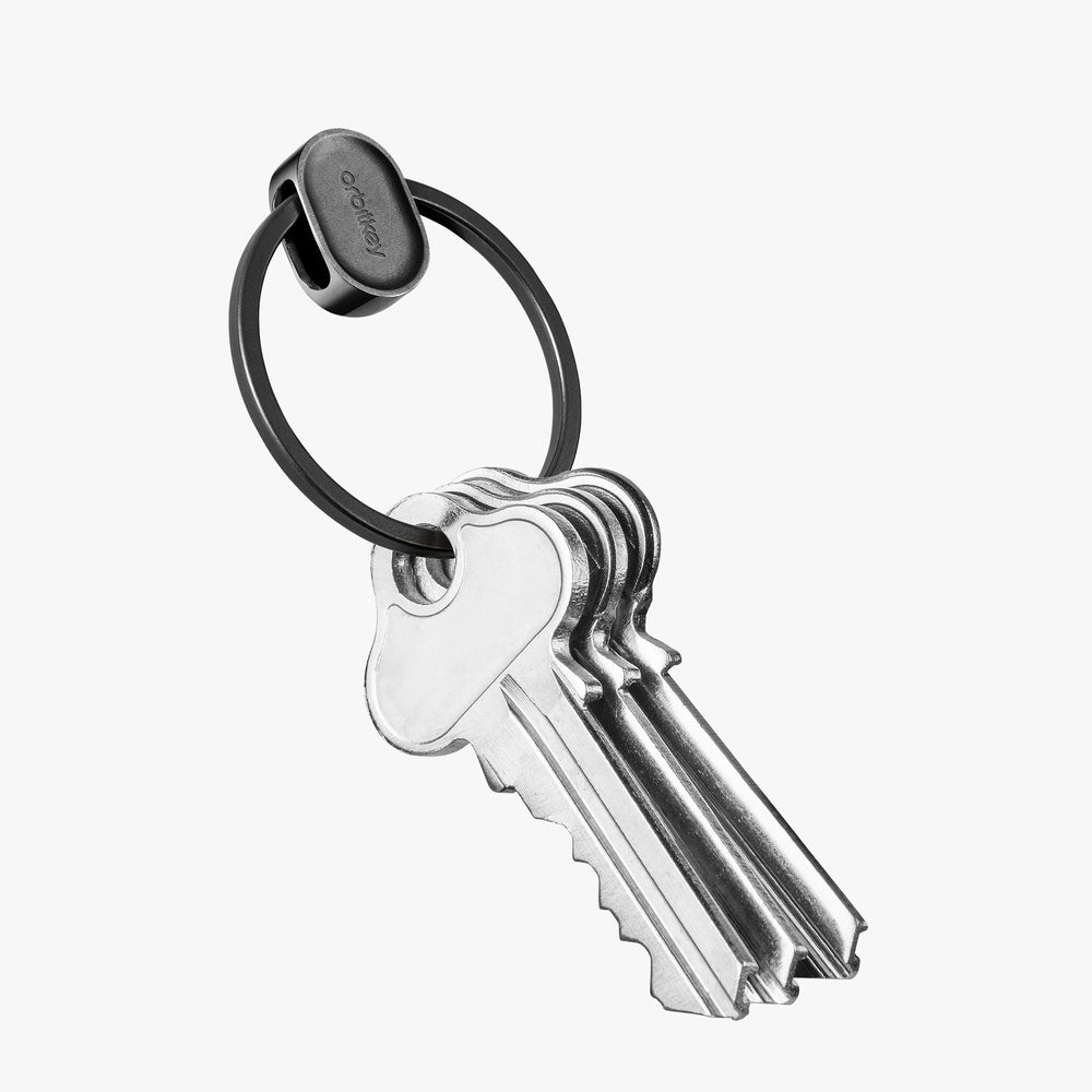 Key Ring Stacker Ring - Black