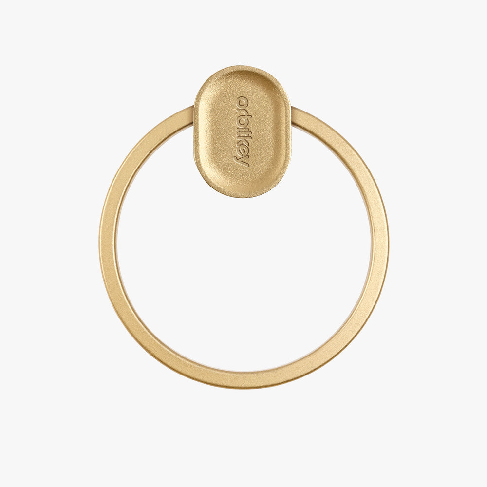 Key Ring Stacker Ring - Yellow Gold